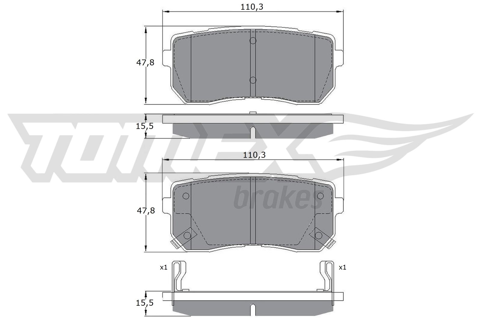 TOMEX Brakes TX 17-50 Sada...